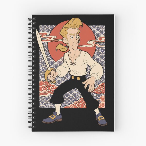 Aperçu de l'œuvre T-shirt graphique Guybrush Threepwood Monkey Island Ukiyo-e Gamer créée et vendue par Senpaiwaves.