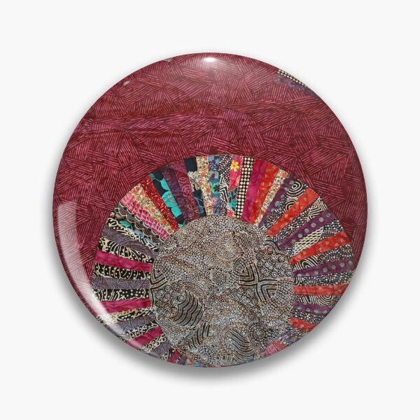 Item preview, Batik Wall Art with Circular Fans and Black and White Accents #2 designed and sold by sraab8.