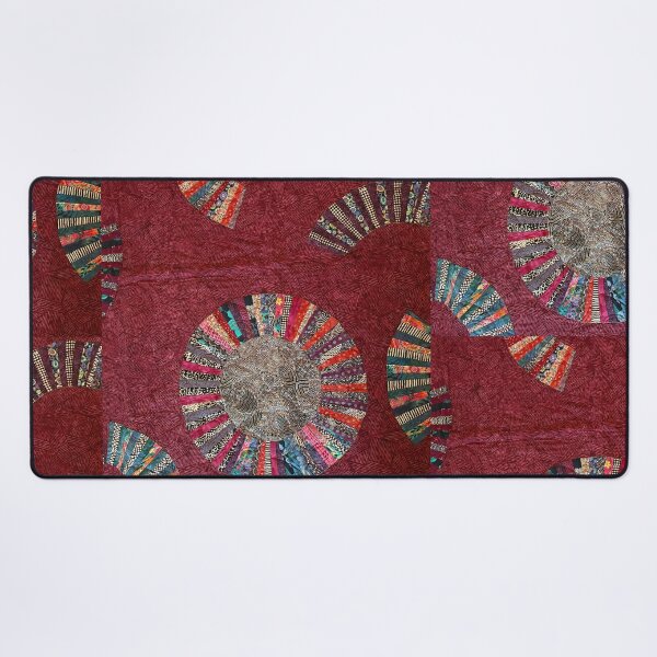 Item preview, Batik Wall Art with Circular Fans and Black and White Accents #2 designed and sold by sraab8.