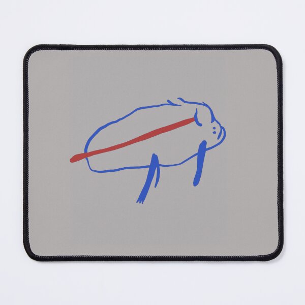 Item preview, Buffalo Bills Minimal Blue Outline Charging Buffalo Logo Sketch Style Fan Art Apparel Gift designed and sold by saovipgames.