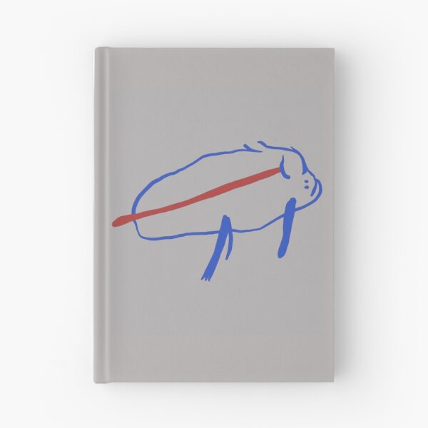 Item preview, Buffalo Bills Minimal Blue Outline Charging Buffalo Logo Sketch Style Fan Art Apparel Gift designed and sold by saovipgames.