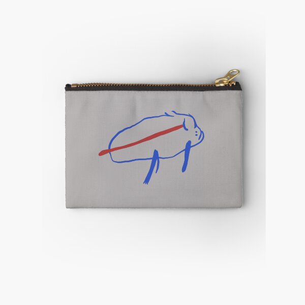 Item preview, Buffalo Bills Minimal Blue Outline Charging Buffalo Logo Sketch Style Fan Art Apparel Gift designed and sold by saovipgames.