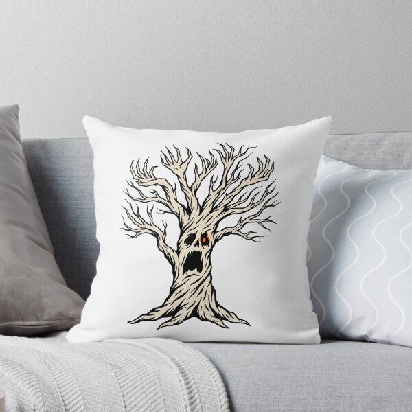 Item preview, Screaming Haunted Tree Retro Risograph Print designed and sold by AURA Vibes.