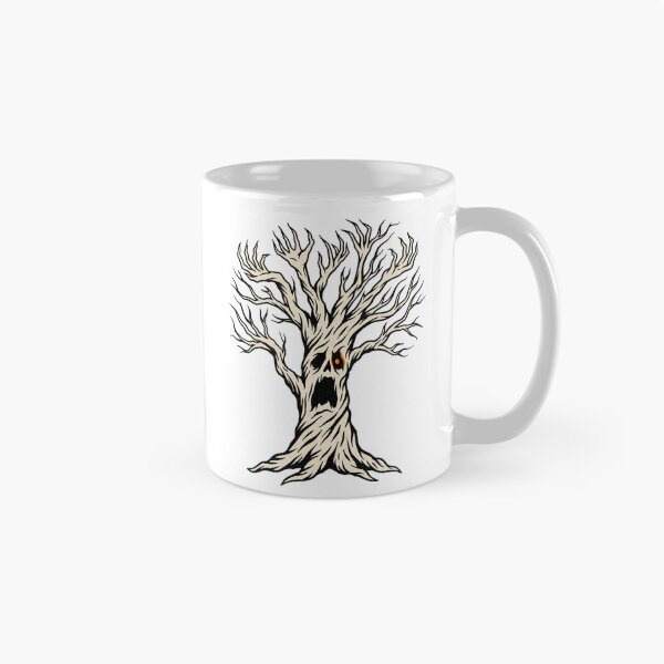 Item preview, Screaming Haunted Tree Retro Risograph Print designed and sold by AURA Vibes.