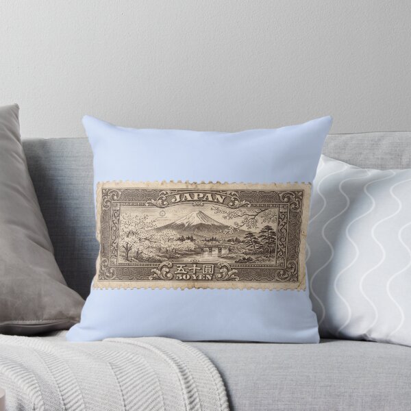 Item preview, Vintage Japan Mount Fuji Postage Stamp – Historical Fine Art Illustration designed and sold by The Philatelist Studio.