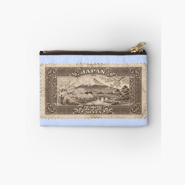 Item preview, Vintage Japan Mount Fuji Postage Stamp – Historical Fine Art Illustration designed and sold by The Philatelist Studio.