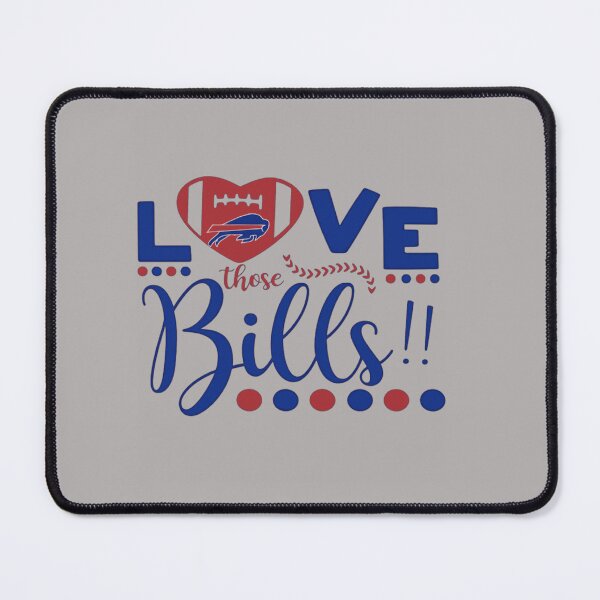 Item preview, Love Those Bills Heart Football Logo Script Text Buffalo NFL Fan Art Apparel Gift designed and sold by saovipgames.