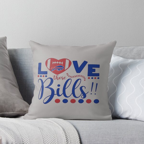 Item preview, Love Those Bills Heart Football Logo Script Text Buffalo NFL Fan Art Apparel Gift designed and sold by saovipgames.