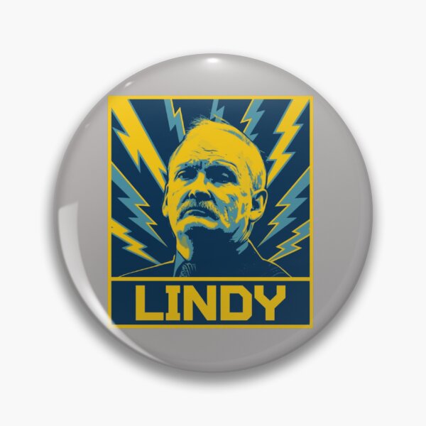 Item preview, Lindy Ruff Lightning Bolts Portrait Yellow Blue Sabres Coach Style Fan Art Apparel Gift designed and sold by saovipgames.