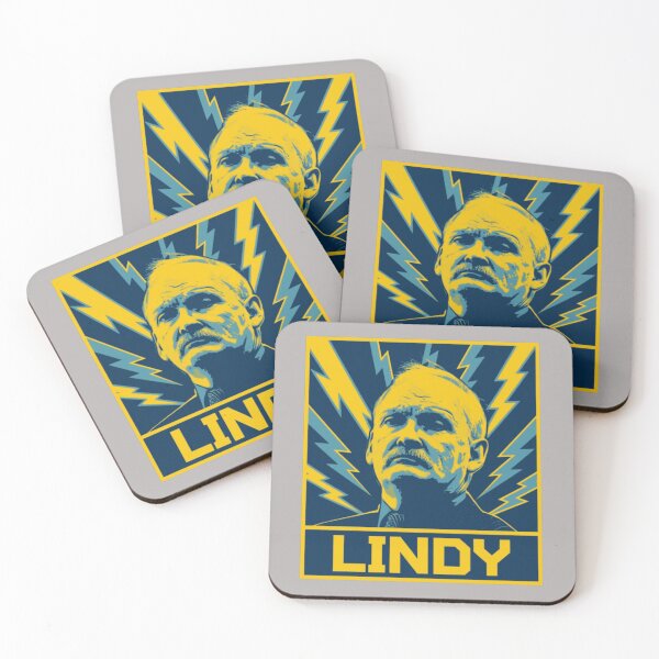 Item preview, Lindy Ruff Lightning Bolts Portrait Yellow Blue Sabres Coach Style Fan Art Apparel Gift designed and sold by saovipgames.