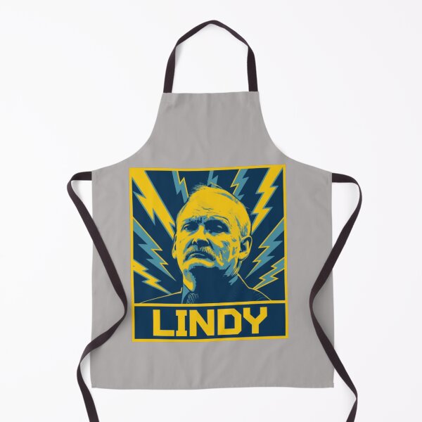Item preview, Lindy Ruff Lightning Bolts Portrait Yellow Blue Sabres Coach Style Fan Art Apparel Gift designed and sold by saovipgames.