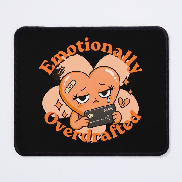 Item preview, Emotionally Overdrafted Orange Heart Design designed and sold by Artography Designs.