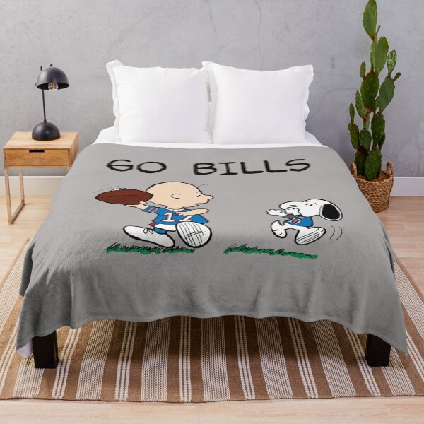 Item preview, Charlie Brown Snoopy Go Bills Peanuts Football Jersey Cartoon NFL Fan Art Apparel Gift designed and sold by saovipgames.