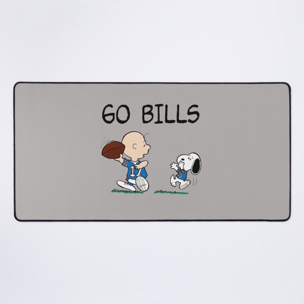 Item preview, Charlie Brown Snoopy Go Bills Peanuts Football Jersey Cartoon NFL Fan Art Apparel Gift designed and sold by saovipgames.