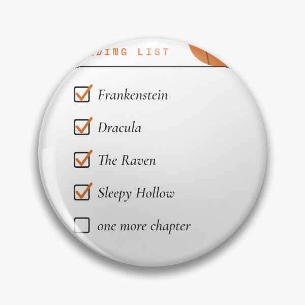 Item preview, October Reading List - Halloween Classic Books Checklist designed and sold by Rilindi.