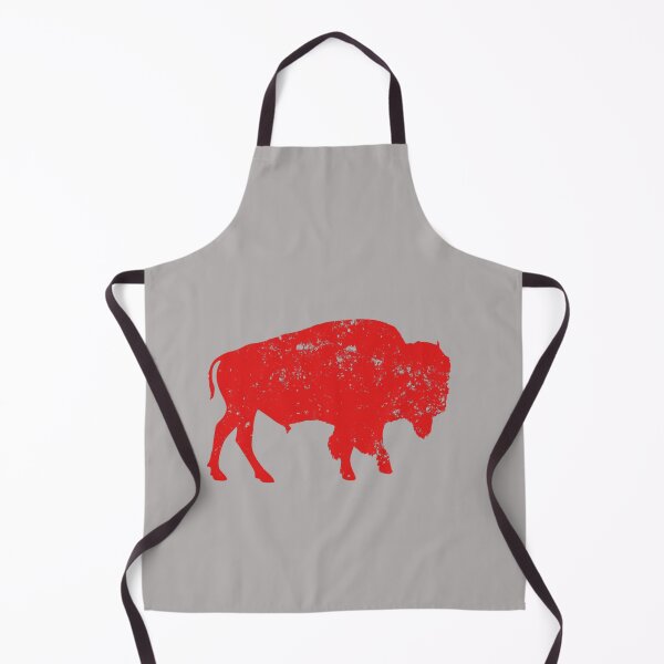 Item preview, Buffalo Red Silhouette Distressed Charging Bison Logo Simple Bold Fan Art Apparel Gift designed and sold by saovipgames.