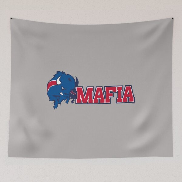 Item preview, Buffalo Bills Mafia Charging Buffalo Head Logo Red Text NFL Fan Art Apparel Gift designed and sold by saovipgames.