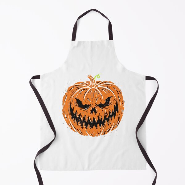 Item preview, Snarling Jack O Lantern Linocut Halloween Art designed and sold by AURA Vibes.