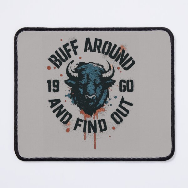 Item preview, Buff Around and Find Out Buffalo Head Distressed Splatter 19 Go Bills Fan Art Apparel Gift designed and sold by saovipgames.