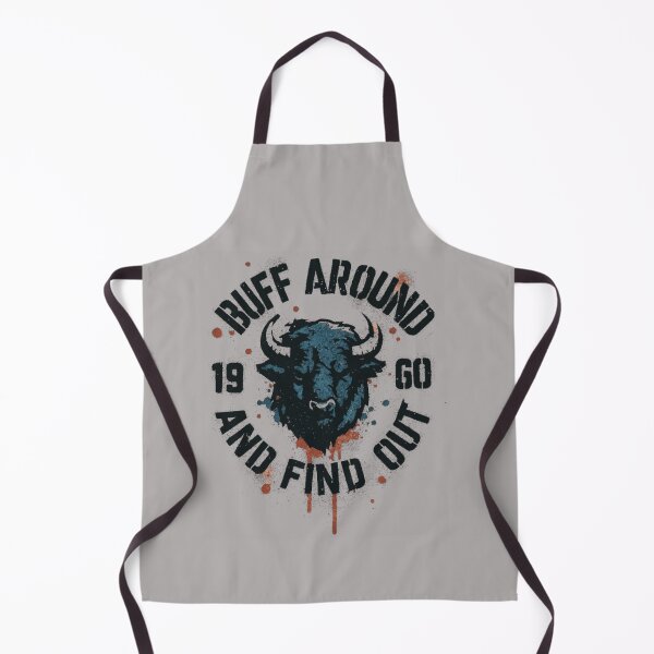 Item preview, Buff Around and Find Out Buffalo Head Distressed Splatter 19 Go Bills Fan Art Apparel Gift designed and sold by saovipgames.