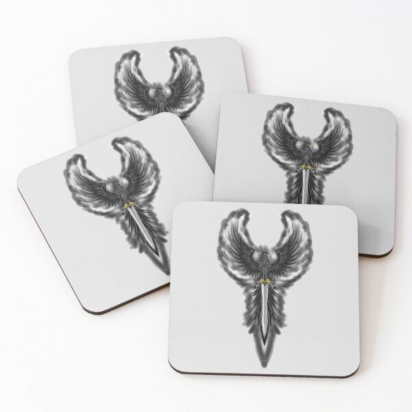 Item preview, Majestic Black Shadow Phoenix with Sword Crest designed and sold by URSM.