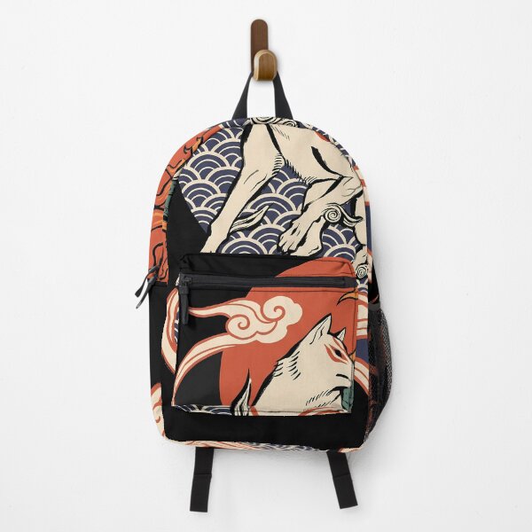 Item preview, Amaterasu Okami Ukiyo-e Video Game Anime Shirt designed and sold by Senpaiwaves.
