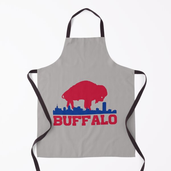 Item preview, Buffalo Skyline Red Bison Silhouette Cityscape Blue Red Logo Fan Art Apparel Gift designed and sold by saovipgames.