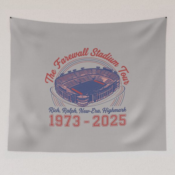 Item preview, The Farewell Stadium Tour Highmark 1973 2025 Rich Ralph New Era Buffalo Bills Fan Art Apparel Gift designed and sold by saovipgames.