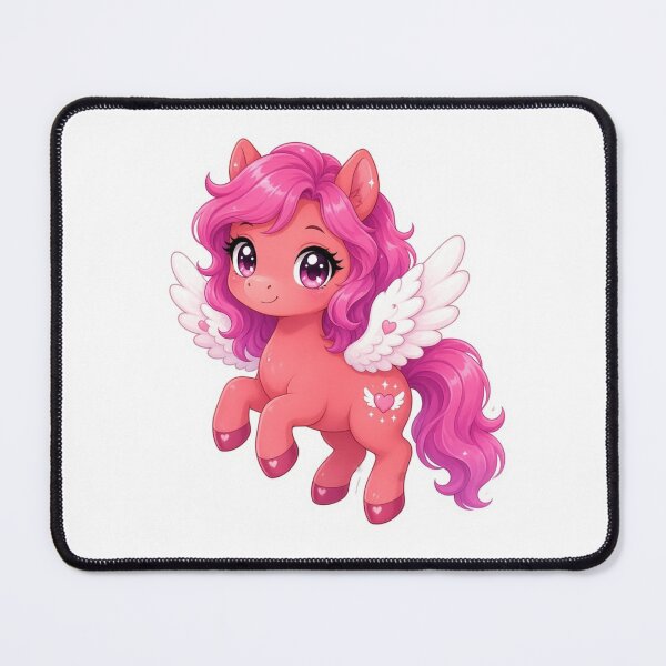 Item preview, Cute Pink Winged red Pegasus unicorn Fantasy Pony designed and sold by ExploreAura Studio.