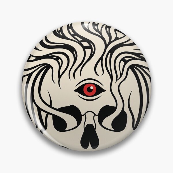 Item preview, Psychedelic Third Eye Skull Halloween Poster Art designed and sold by AURA Vibes.