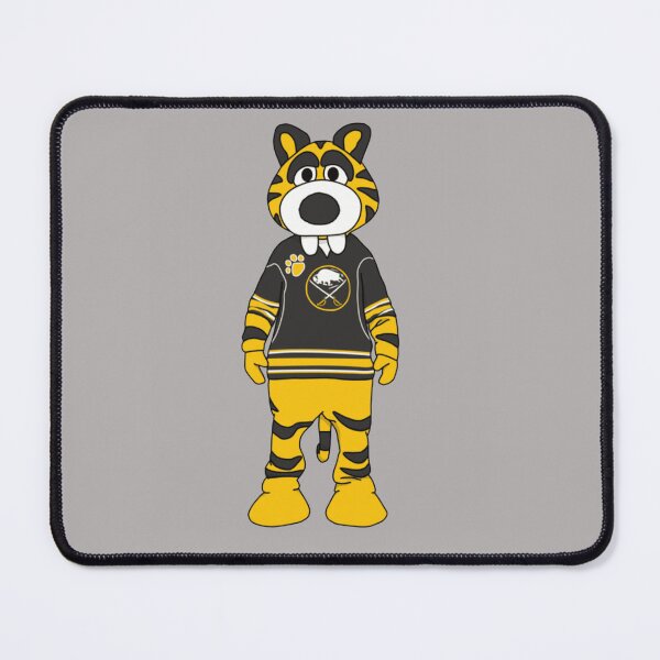 Item preview, Buffalo Sabres Tiger Mascot Standing Black Jersey Yellow Black Hockey NHL Fan Art Apparel Gift designed and sold by saovipgames.