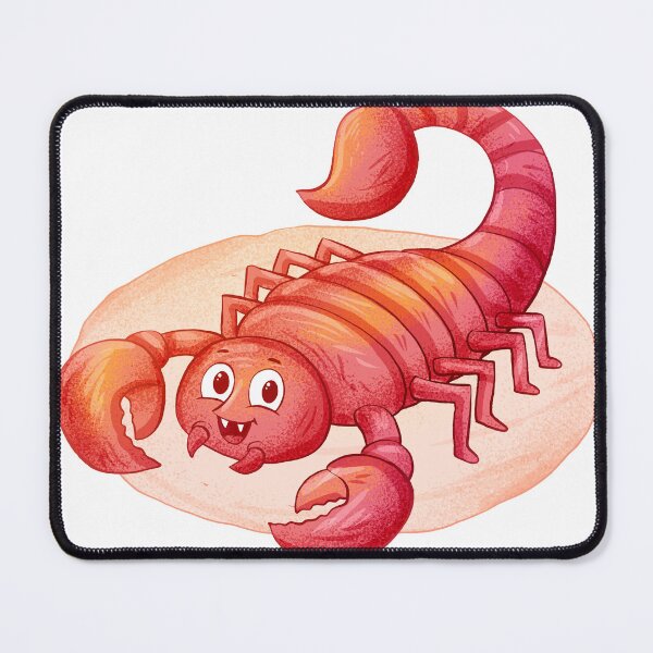 Item preview, Cute Red Cartoon Scorpion Cute Animal Watercolor Illustration designed and sold by PIXeez⭐️⭐️⭐️⭐️⭐️.