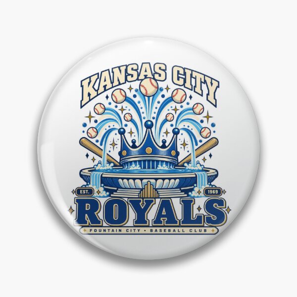 Item preview, Kansas City Royals Fountain Crown Baseball Emblem designed and sold by Dresut.