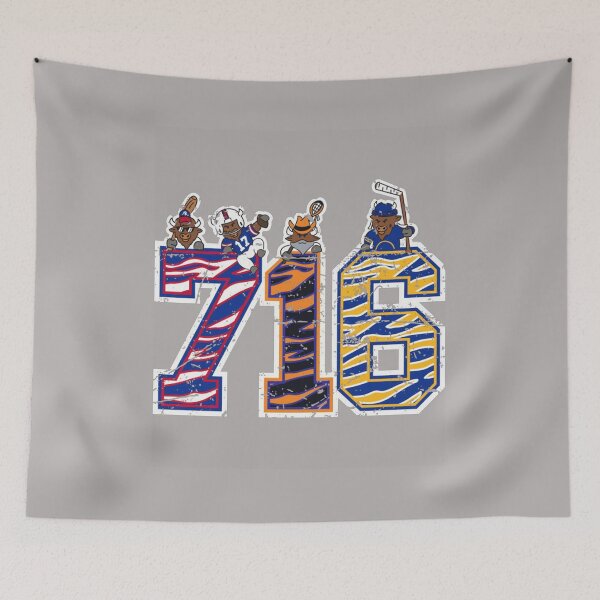Item preview, 716 Buffalo Area Code Mascots Bills Sabres Bandits Sports Local Pride Fan Art Apparel Gift designed and sold by saovipgames.