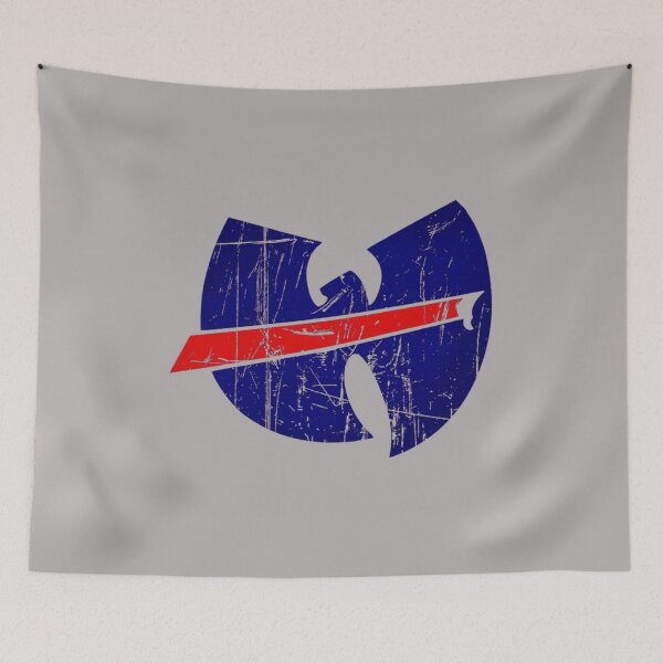 Item preview, Wu Tang Clan Buffalo Bills Red Stripe Logo Mashup Distressed Hip Hop NFL Fan Art Apparel Gift designed and sold by saovipgames.