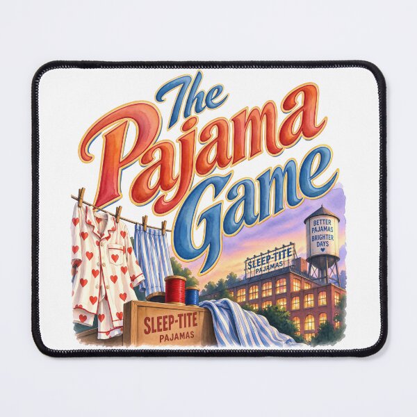 Item preview, The Pajama Game - the Musical  designed and sold by Lyric Vault - Rock on.