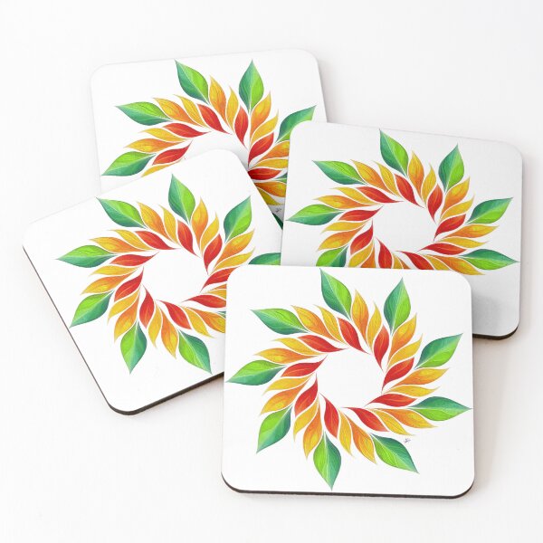 Item preview, Colorful Leaf Mandala designed and sold by Anas Arts.
