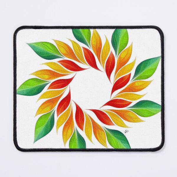 Item preview, Colorful Leaf Mandala designed and sold by Anas Arts.