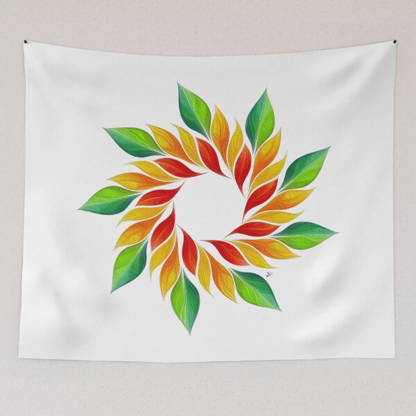 Item preview, Colorful Leaf Mandala designed and sold by Anas Arts.