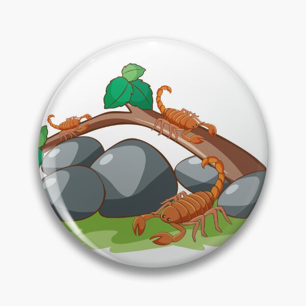 Item preview, Three Scorpions in Nature Cartoon Vector Illustration designed and sold by PIXeez⭐️⭐️⭐️⭐️⭐️.