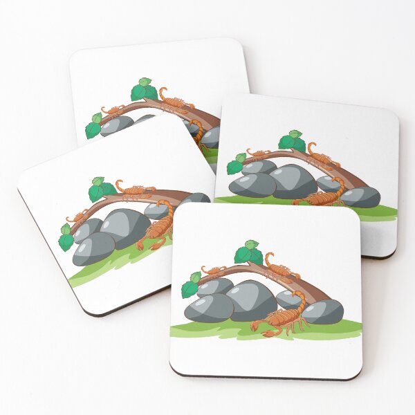 Item preview, Three Scorpions in Nature Cartoon Vector Illustration designed and sold by PIXeez⭐️⭐️⭐️⭐️⭐️.