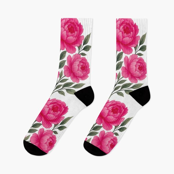 Item preview, Watercolor Pink Magenta Peony Floral Bouquet Shapes Mania designed and sold by Shapes-Mania.