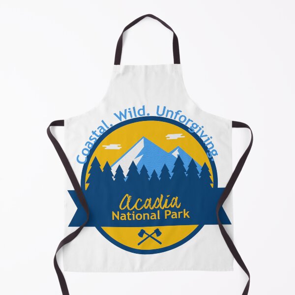 Item preview, Acadia National Park Badge | Coastal Wild Unforgiving Vintage Maine Travel Design designed and sold by DonnaRaine.