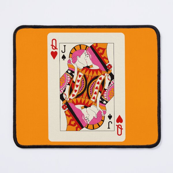Item preview, Queen and Jack Kissing Playing Card designed and sold by SaltedBeachPaperie.