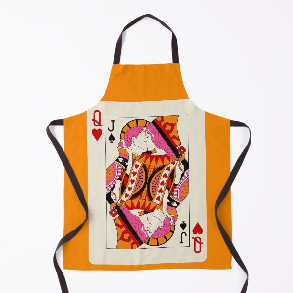 Item preview, Queen and Jack Kissing Playing Card designed and sold by SaltedBeachPaperie.