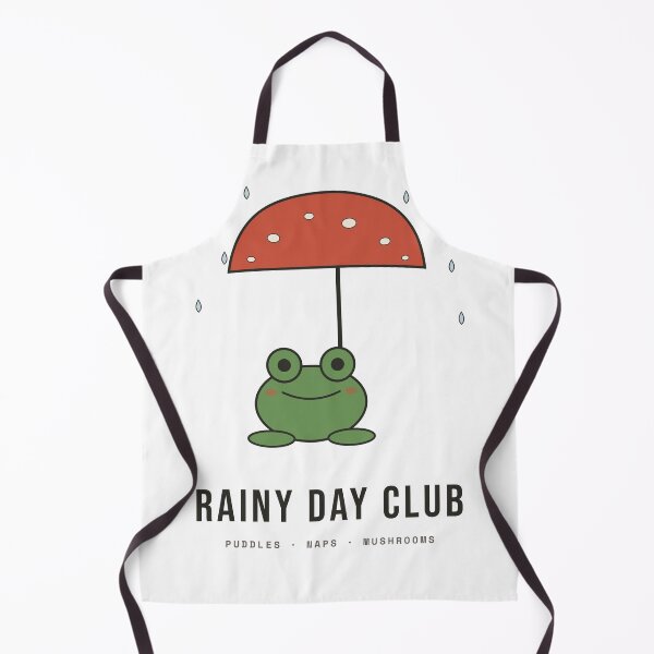 Item preview, Rainy Day Club - Cute Frog With Mushroom Umbrella designed and sold by Rilindi.
