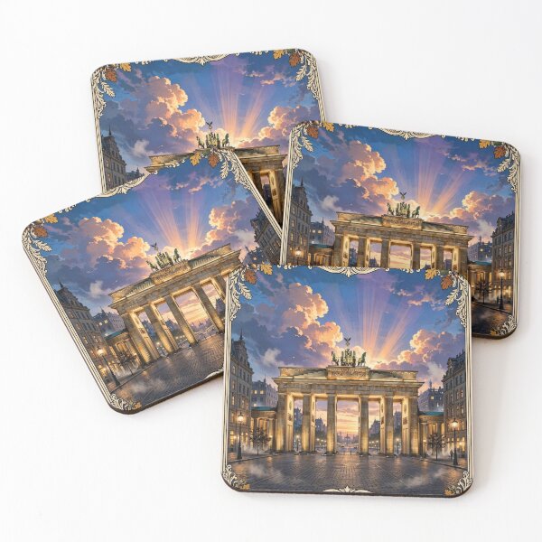 Item preview, Germany — Brandenburg Gate: Berlin at Blue Hour designed and sold by DibujandoPorfa.