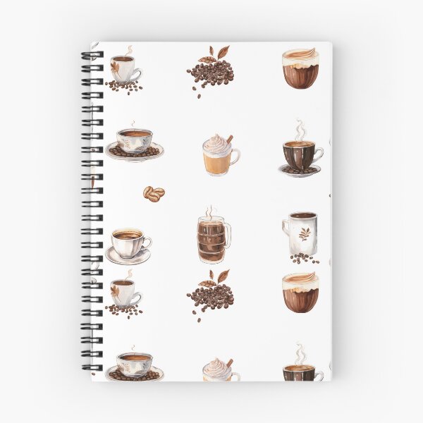 Item preview, Watercolor Coffee Lover's Cups with Coffee and Coffee Beans  designed and sold by silviaol.