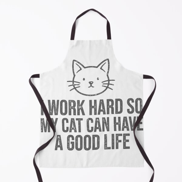 Item preview, I Work Hard So My Cat Can Have A Good Life - Cat Dad Shirt designed and sold by Random❌Dude.