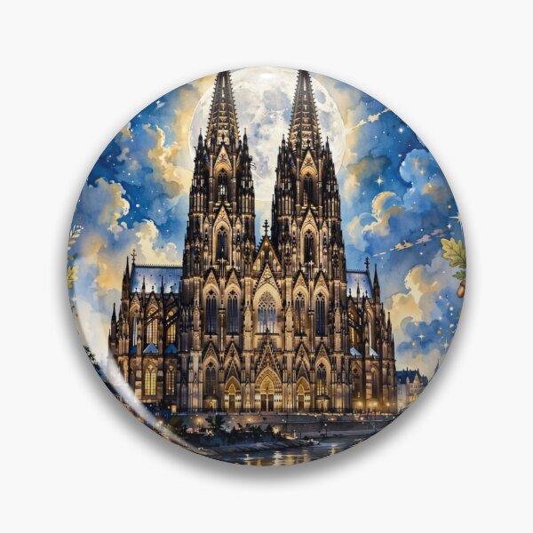 Item preview, Germany — Cologne Cathedral: Moonlit Gothic Majesty designed and sold by DibujandoPorfa.
